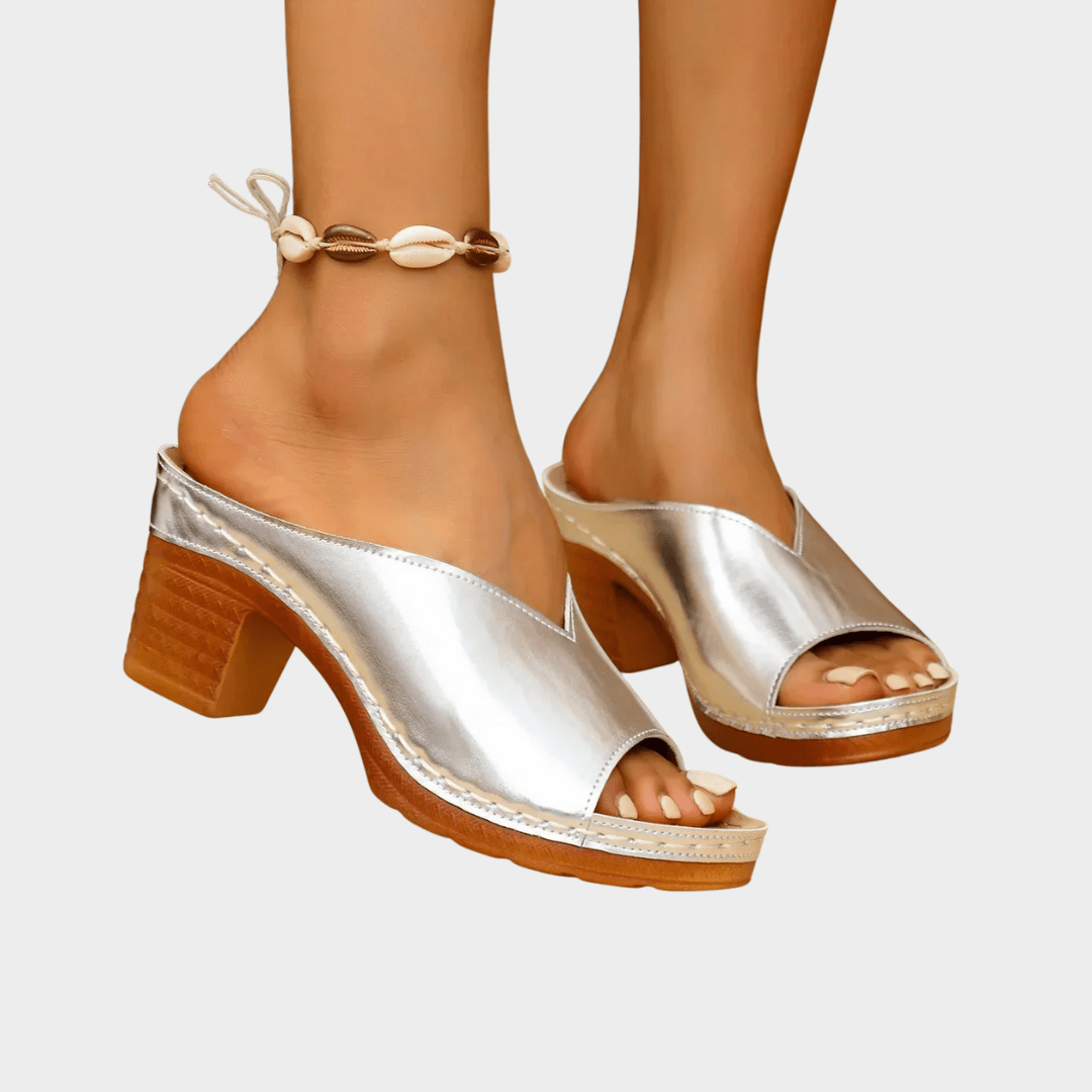 ARINA | STYLISH ORTHOPEDIC THICK HEEL SANDALS