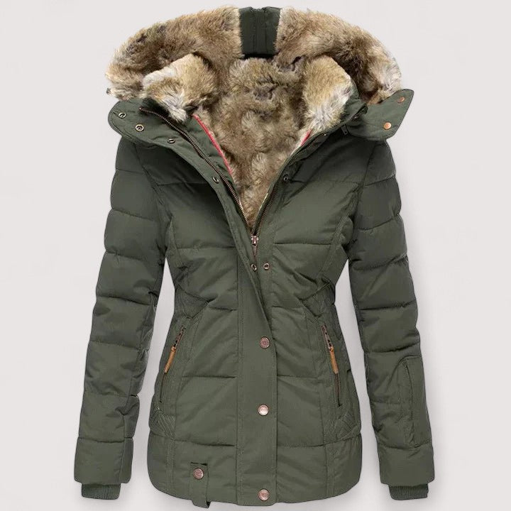 Marylin – Warm winter coat with fur lining