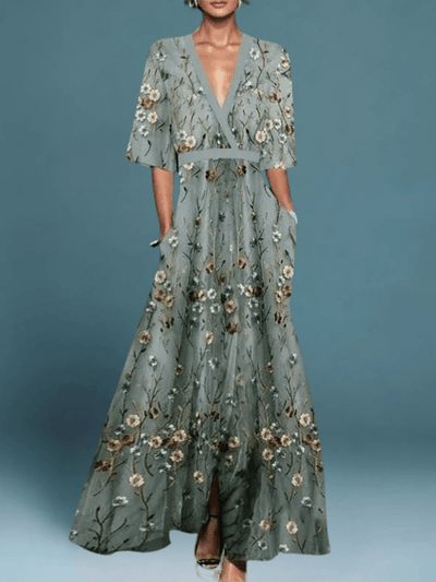 AVA™ | ELEGANT FLORAL DRESS