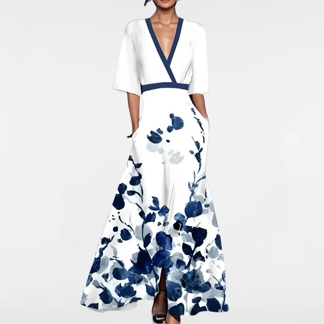 AVA™ | ELEGANT FLORAL DRESS