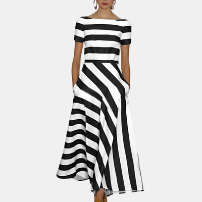 BELLA |  CLASSIC STRIPED MAXI DRESS