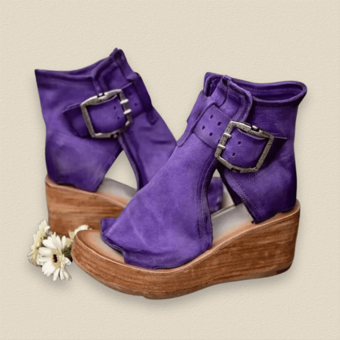 Bellarein | Peep-Toe Wedge Heels