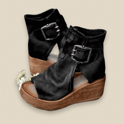 Bellarein | Peep-Toe Wedge Heels