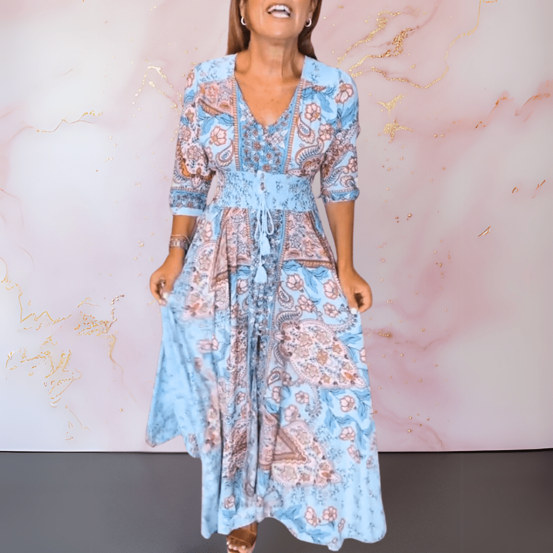 CAMELLIA | TIMELESS LONG SLEEVED SUMMER DRESS