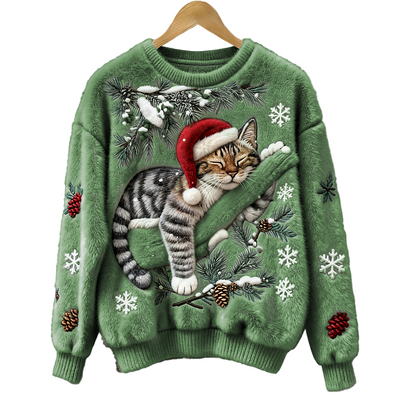 Serena | Winter Christmas Cat Sweater