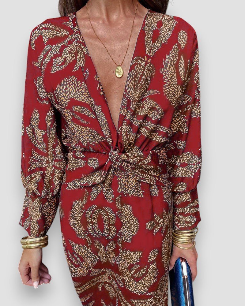 CELINE | SEXY V-NECK DRESS