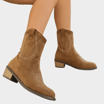 Chandler | Cowboy -Style Ankle Boots