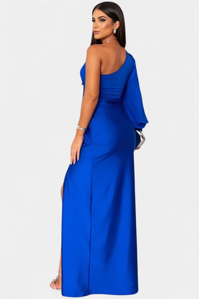 Charlotte | Asymmetric Draped One-Shoulder Dress