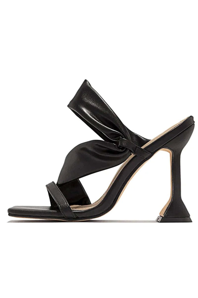 Clara | Metallic Square Toe High Heel