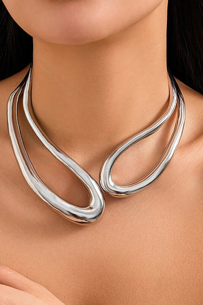 Cut Out Asymmetrical Necklace