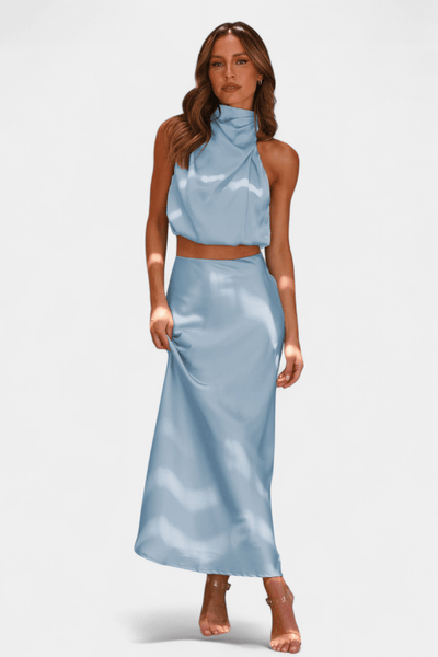 Hanna | Asymmetric Top & Skirt Set