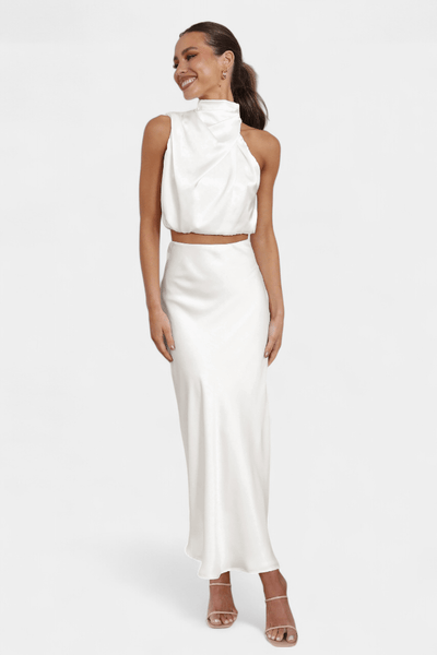 Hanna | Asymmetric Top & Skirt Set