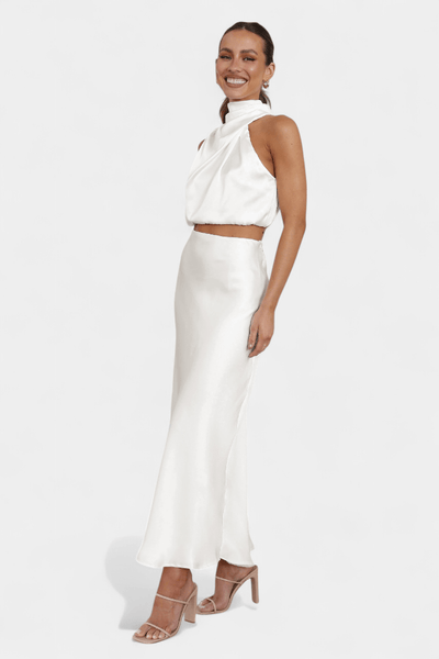 Hanna | Asymmetric Top & Skirt Set