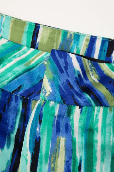 Inna | Marble Print High-Waisted Straight Leg Pants