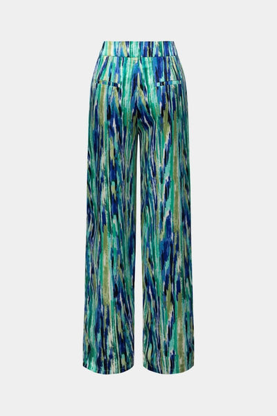 Inna | Marble Print High-Waisted Straight Leg Pants