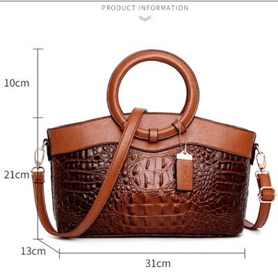 JAYE | STYLISH CROCODILE PATTERN HANDBAG