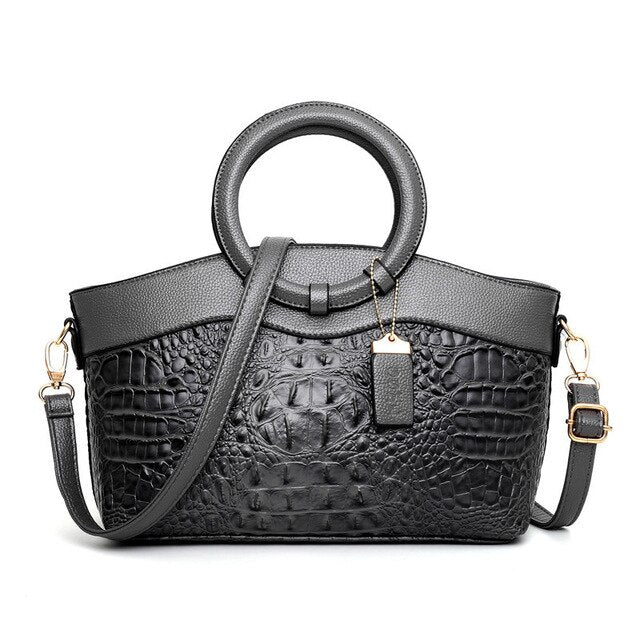 JAYE | STYLISH CROCODILE PATTERN HANDBAG