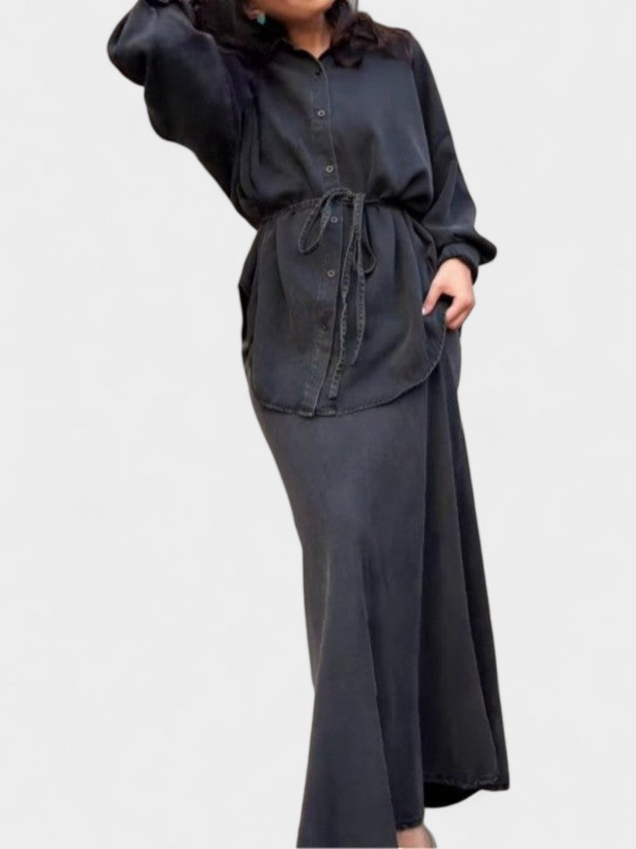 Joe | Tie-Drawstring Shirt & Skirt Set