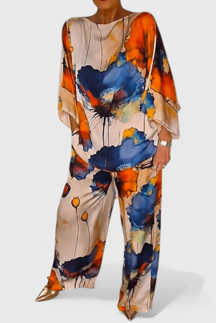 Karoline | Floral Two-Piece Set with Relaxed Fit