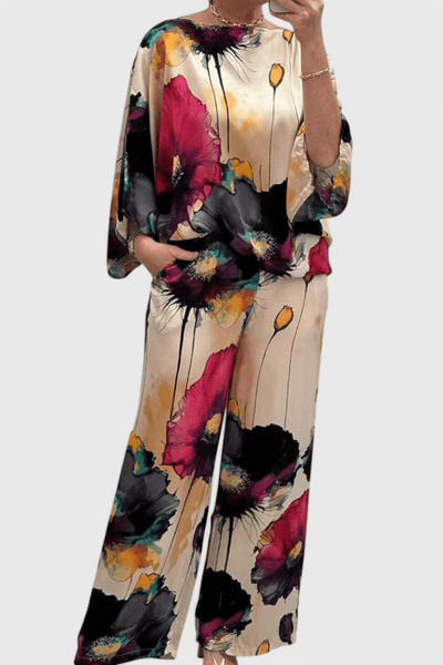 Karoline | Floral Two-Piece Set with Relaxed Fit