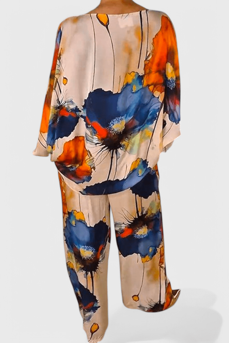 Karoline | Floral Two-Piece Set with Relaxed Fit