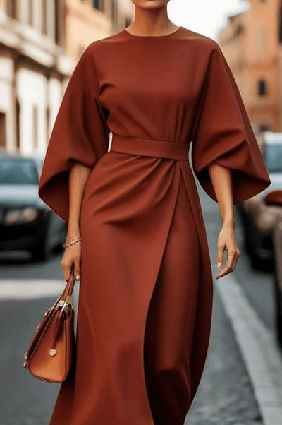 LILIANA |  CLASSIC LANTERN SLEEVE DRESS