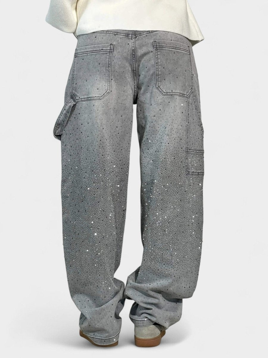 Mary | Diamond-Embellished Balloon Jeans