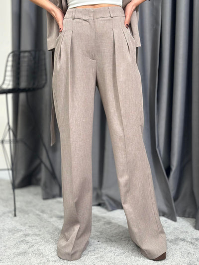 Mira | Belted Wide-Leg Pant Set