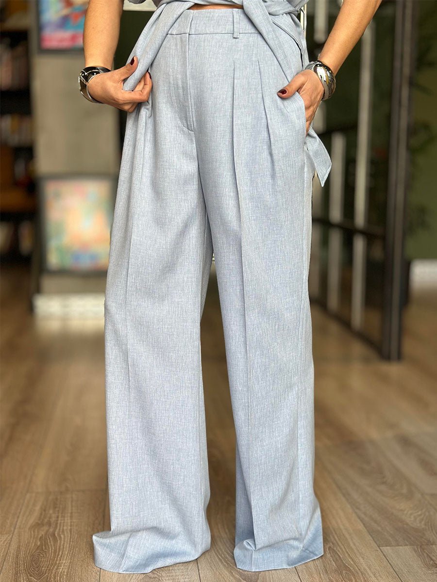 Mira | Belted Wide-Leg Pant Set