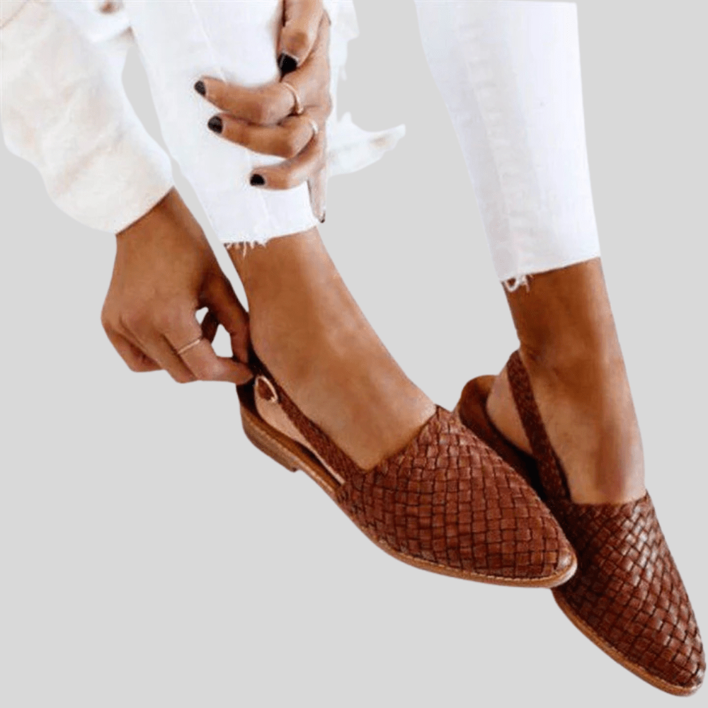 NATALIE | STYLISH WOVEN STLE SANDALS