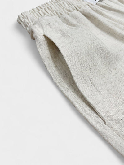 Noa | Linen Wide-Leg Two-Piece Set