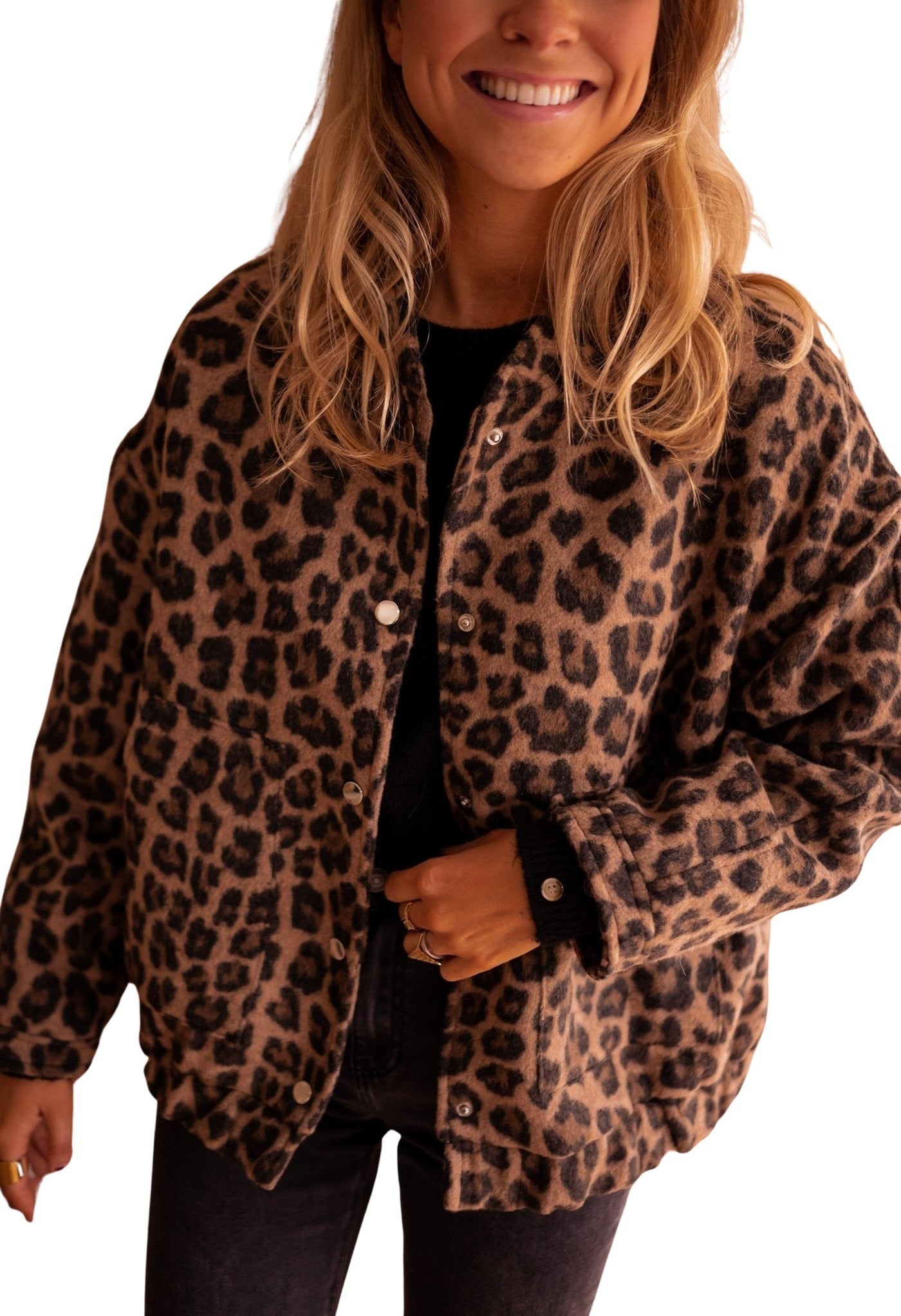 Rita Leopard Print Trendy Jacket