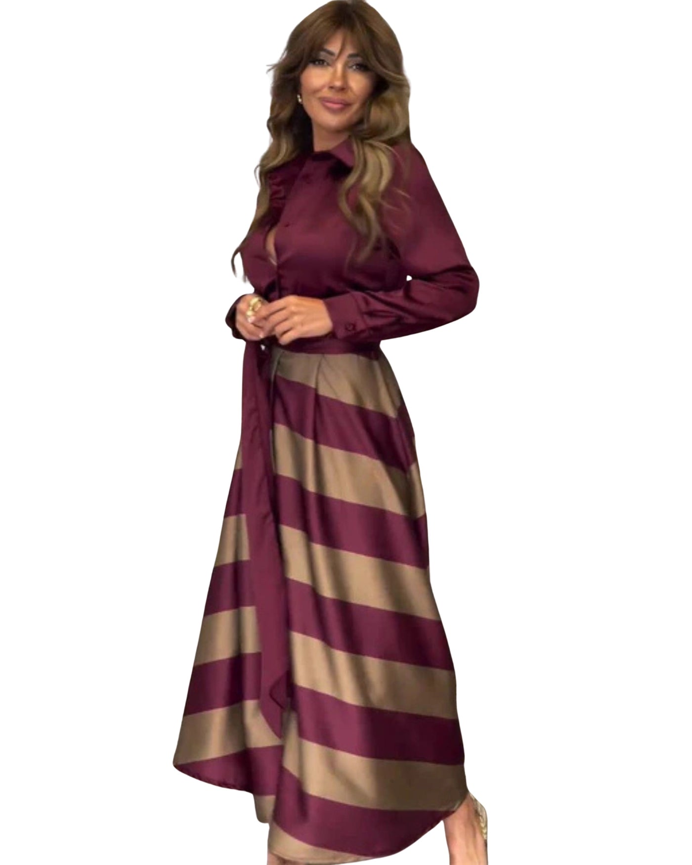 Striped Elegance Dress