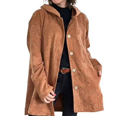 Casual Velvet Hooded Jacket for Autumn