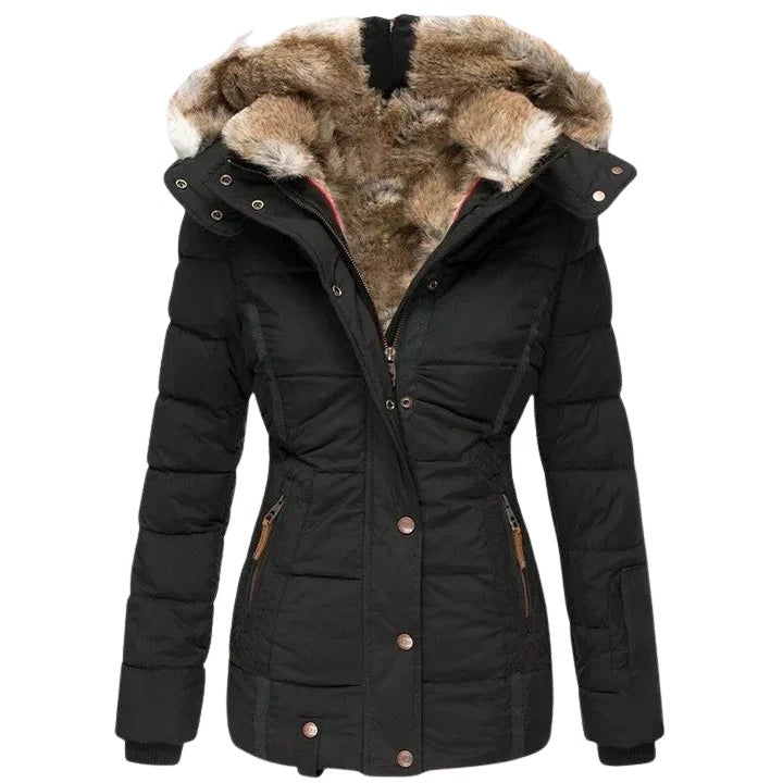 Marylin – Warm winter coat with fur lining