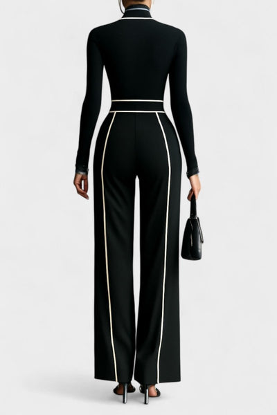 Sabrina | Two-Piece Turtleneck Wide-Leg Set