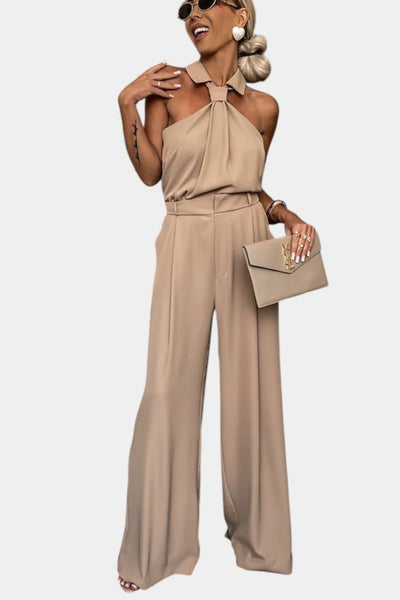 Sibyl | Elegant Halter Two-Piece Set