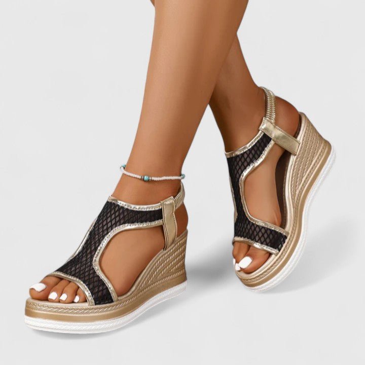 Sylvara | Women’s T-strap wedge heels