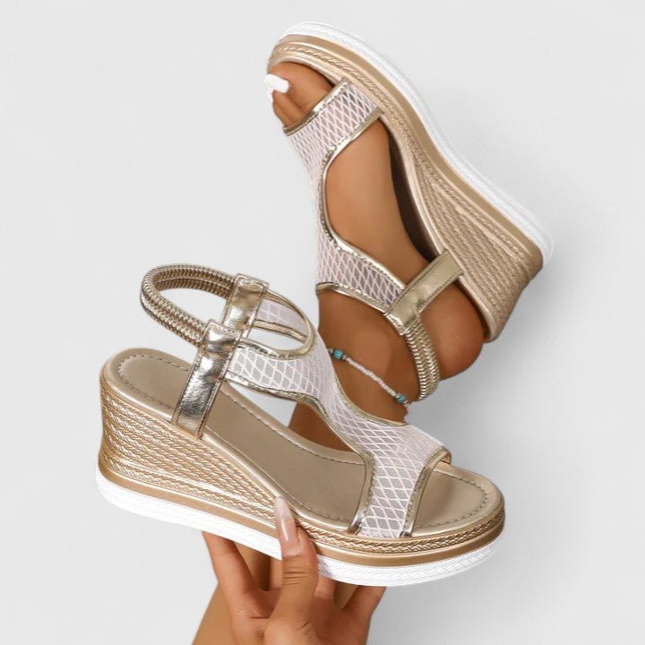 Sylvara | Women’s T-strap wedge heels