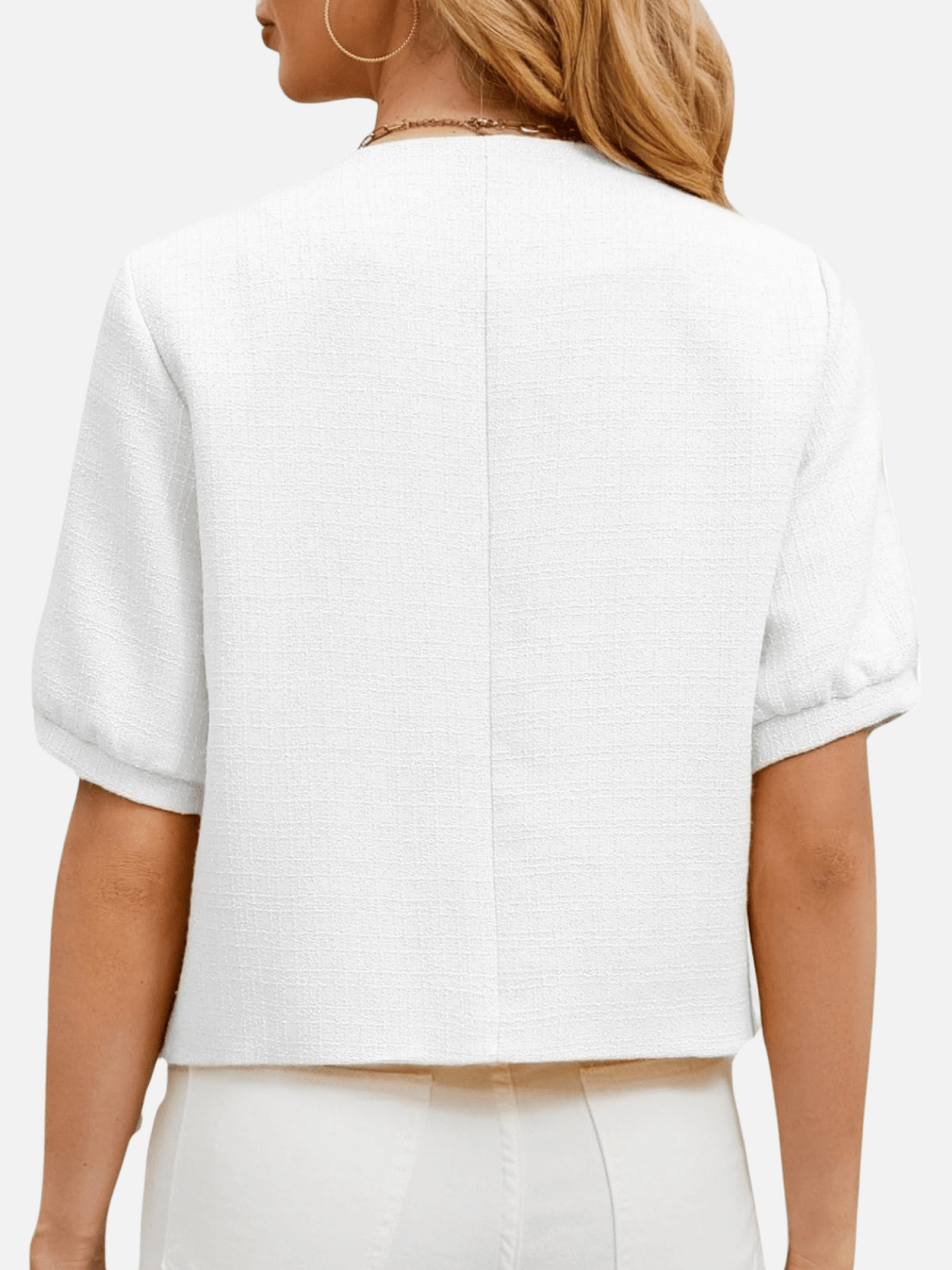 Vivienne | Cropped Tweed Blazer Jacket